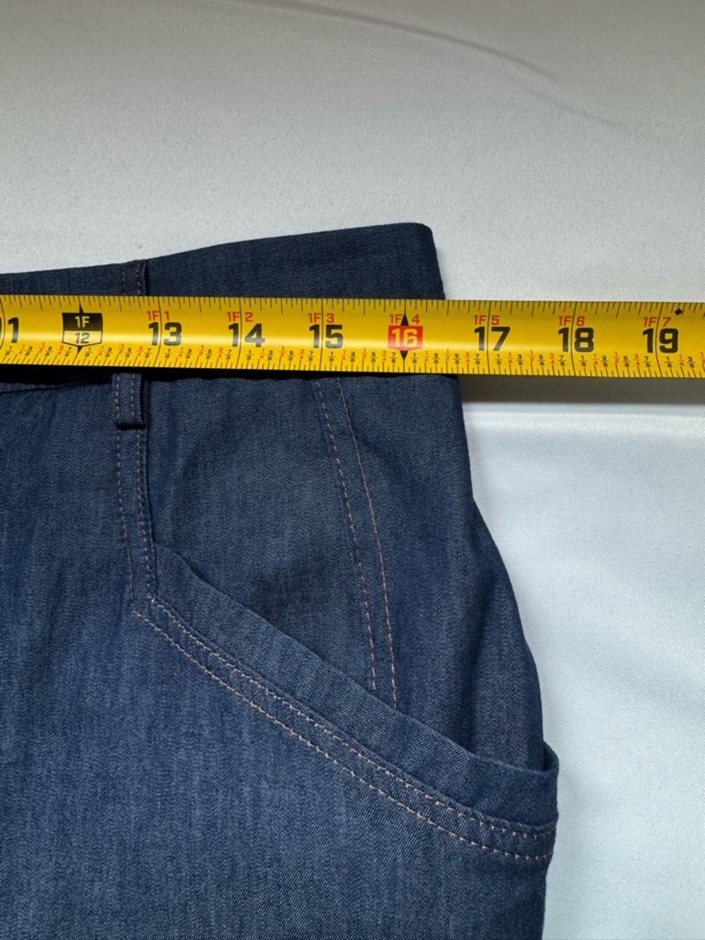 Iris Setlakwe Denim Skirt Size 10 Designer Country Cowgirl Western Classic - Picture 9 of 10